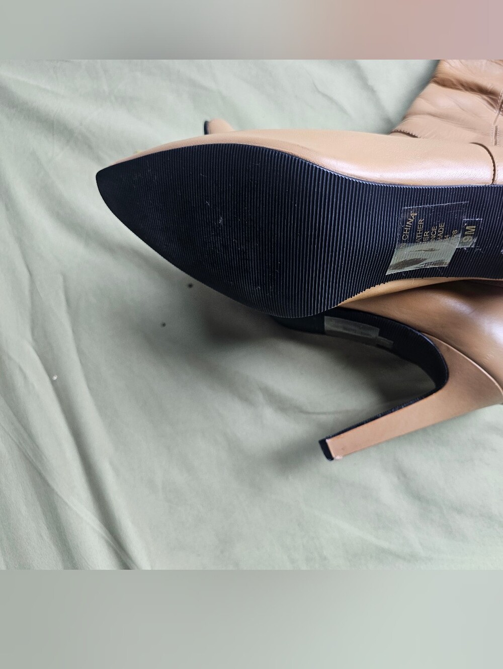 Newport News Beige Pointed Stiletto Heels